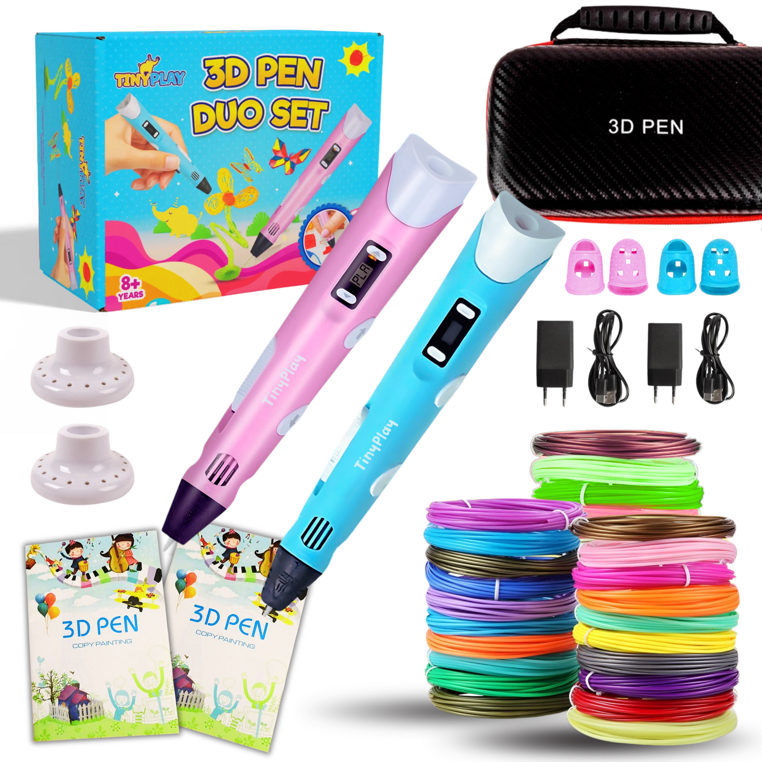 TinyPlay_3d_pen_duo-set_roze_blauw